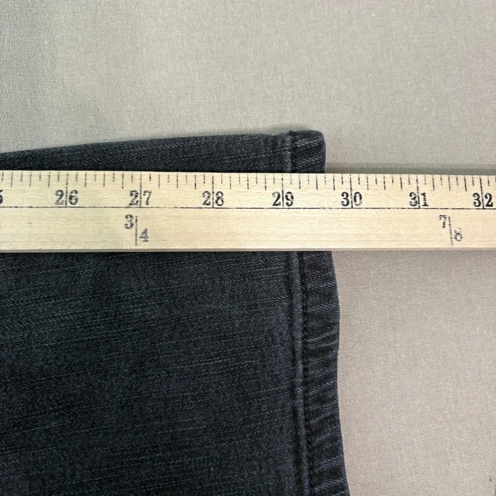 Levi Strauss Signature Jeans Womens Size 8 Black Denim Stretch Bootcut Mid Rise